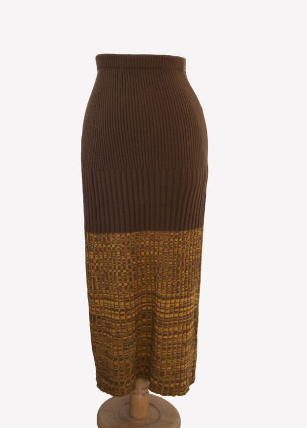 Falda Bicolor Tierra