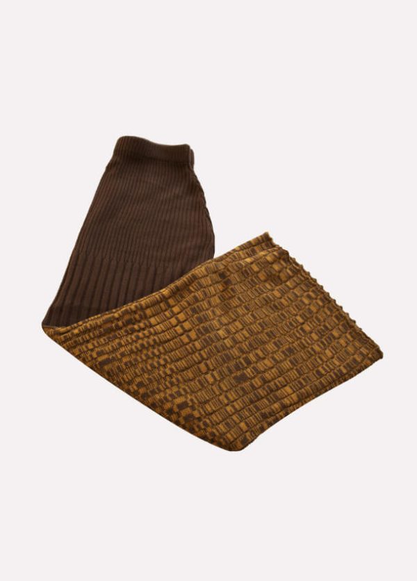 Falda Bicolor Tierra