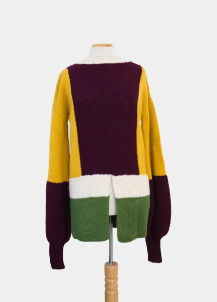 Polivestido tejido cuatricolor