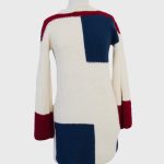 Polivestido tejido tricolor