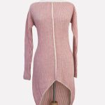 Vestido tejido palo rosa