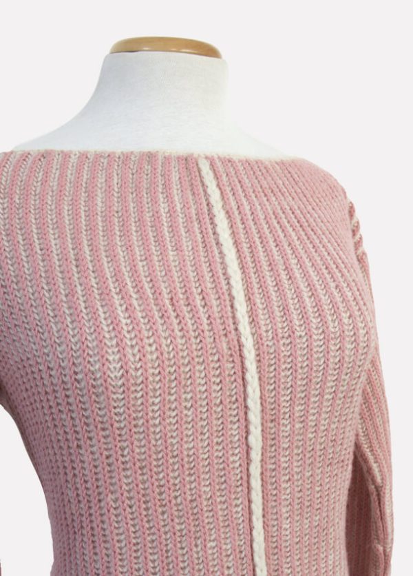 Vestido tejido palo rosa