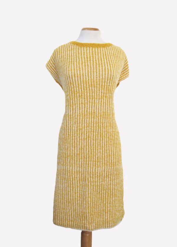 Textil17-1 Túnica tejida mostaza