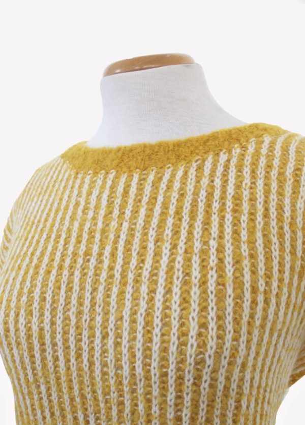 Túnica tejida mostaza