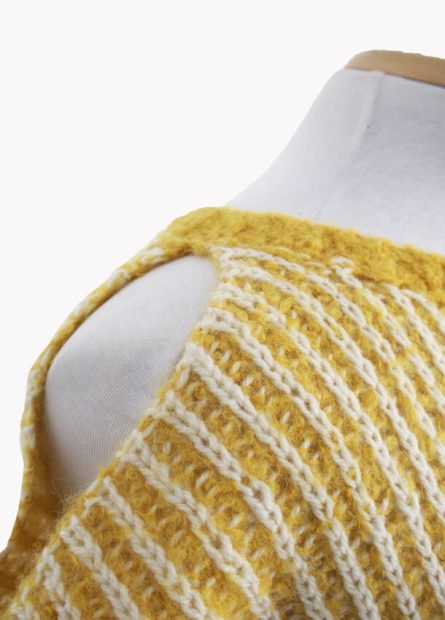 Túnica tejida mostaza