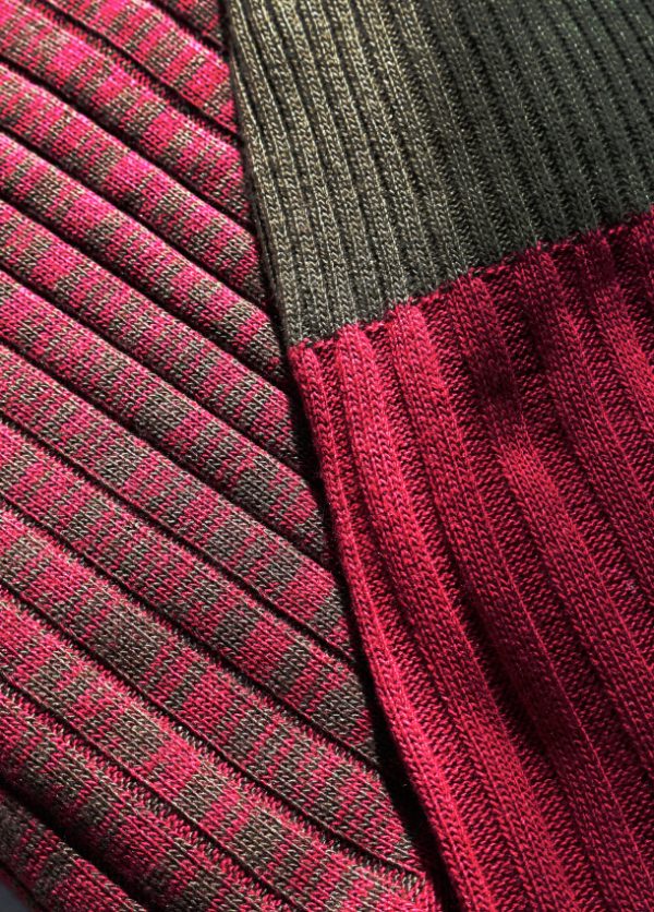 Falda Tricolor canelón verde pacay