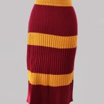 Falda Bicolor canelón